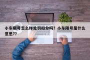 小车限号怎么样处罚扣分吗？小车限号是什么意思?？